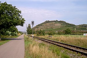 Fahrradweg Kaiserstuhl